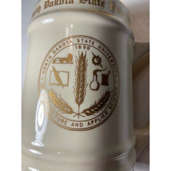 Vintage North Dakota State University College Beer Stein Mug RARE MINTY - Picture 2 of 6